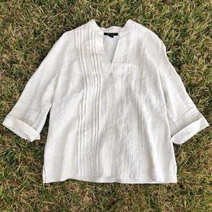 100% Linen Button Down Tunic size 16
